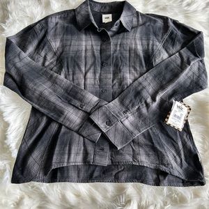 NWT VANS button down flannel size women small